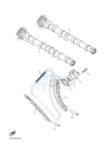 YZF-R1M 998 R2 (2KS7) drawing CAMSHAFT & CHAIN