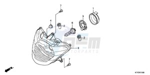 SH125RB drawing HEADLIGHT