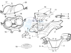 X Evo 250 Euro 3 drawing Handlebars coverages