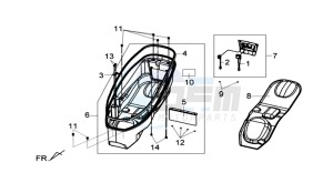 JOYMAX 250i drawing HELMET BOX