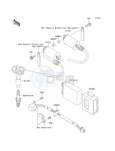 EX 250 F [NINJA 250R] (6F-7F) F7F drawing IGNITION SYSTEM