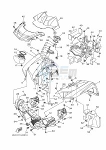 YFM700FWAD (BFEF) drawing FRONT FENDER