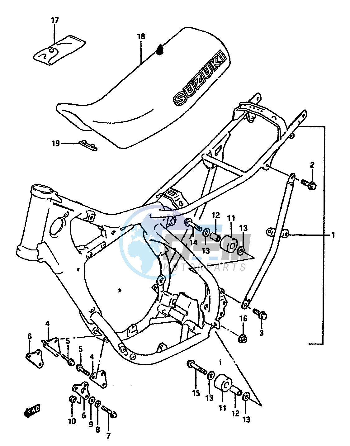 FRAME-SEAT (MODEL H J)