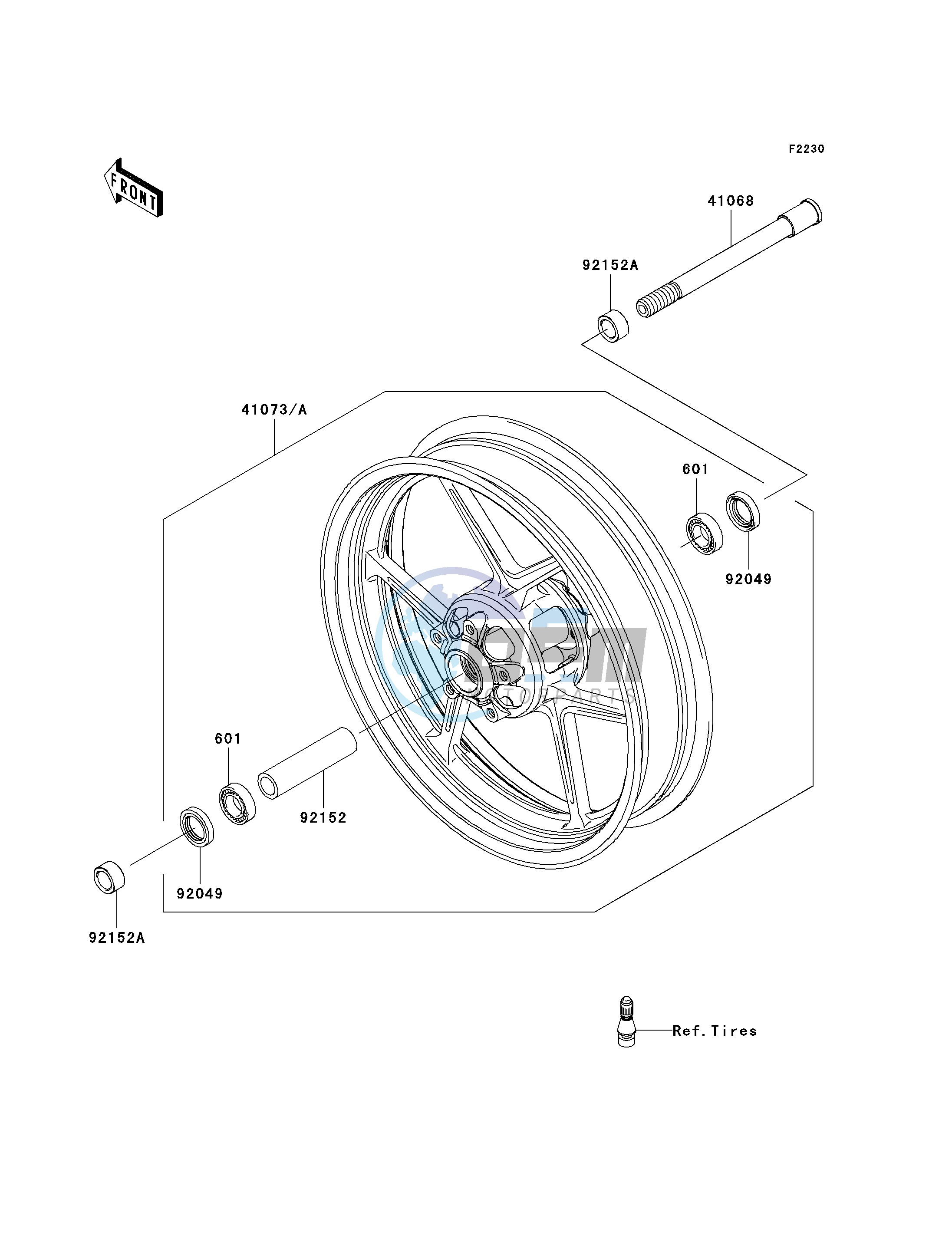 FRONT HUB