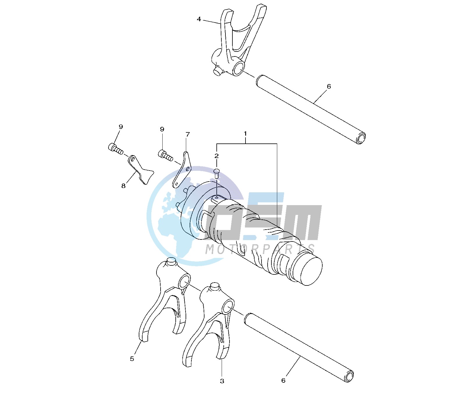 SHIFT CAM AND FORK