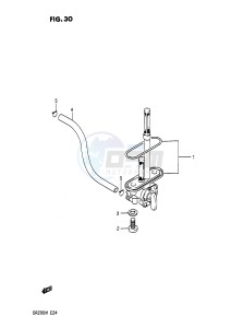 DR200 (E24) drawing FUEL COCK