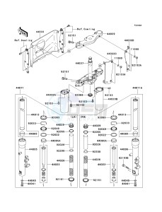 VN 1600 D [VULCAN 1600 NOMAD] (D6F-D8FA) D8FA drawing FRONT FORK-- D7F_D7FA_D8F_D8FA- -