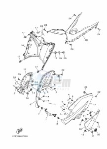 GPD125-A NMAX 125 (BV3J) drawing LEG SHIELD