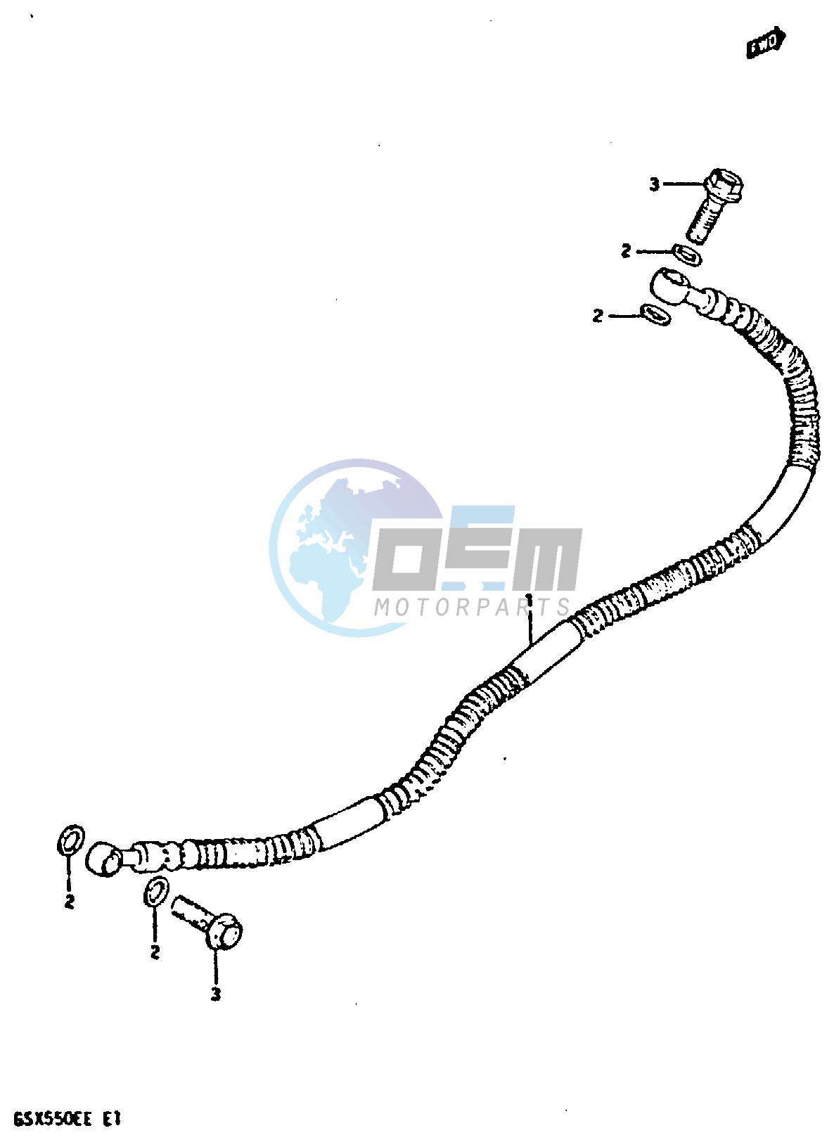 REAR BRAKE HOSE