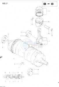 GSX500E (E39) drawing CRANKSHAFT