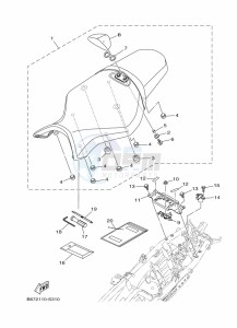 MT-10 MTN1000 (B67X) drawing SEAT