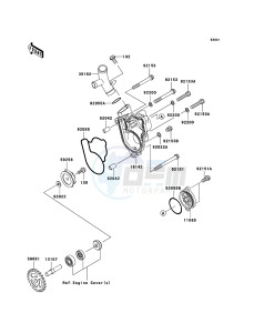 KX250F KX250-N2 EU drawing Water Pump