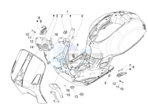 GTS 125 E4 ABS 4T SUPER (EMEA) drawing Frame/bodywork