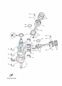 F200BETX drawing CRANKSHAFT--PISTON