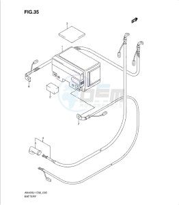 AN400Z drawing BATTERY (AN400ZAL1 E2)