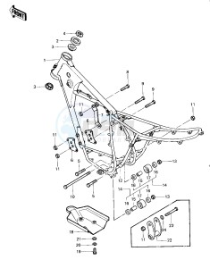 KDX 400 A [KDX400] (A1-A2) [KDX400] drawing FRAME_FRAME FITTINGS