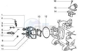 DNA 50 drawing Cylinder head - Induction pipe