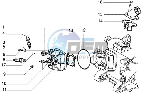 Cylinder head - Induction pipe