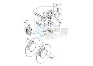 XJR-XJR SP 1300 drawing FRONT BRAKE CALIPER