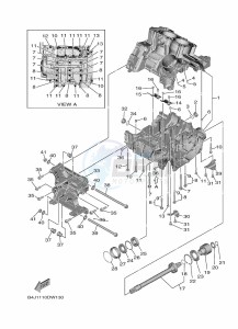 YXF1000EW YX10FRPAP (B4JF) drawing CRANKCASE