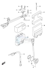 DF 175A drawing PTT Switch/Engine Control Unit