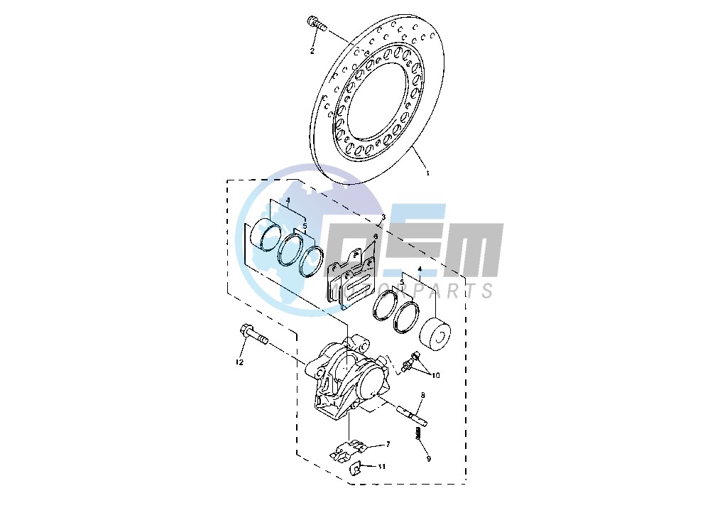 REAR BRAKE CALIPER