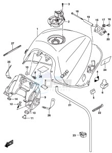 GSX-S1000 A drawing FUEL TANK (GSX-S1000AL8 E21)