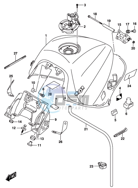 FUEL TANK (GSX-S1000AL8 E21)