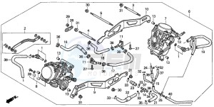 VT125C drawing CARBURETOR (ASSY.)