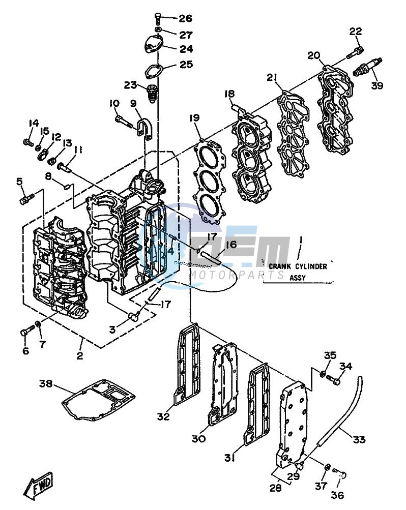 CYLINDER--CRANKCASE