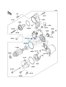 MULE 3010 4x4 KAF620-E5 EU drawing Starter Motor