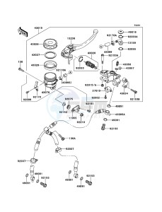 NINJA ZX-6R ZX600RDF FR GB XX (EU ME A(FRICA) drawing Front Master Cylinder