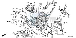 NC750SE NC750S Continue » Europe Direct - (ED) drawing FRAME BODY