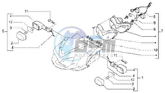 Front light-turn signal lamps