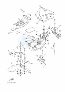 XSR700 MTM690D-U (BJY1) drawing FENDER