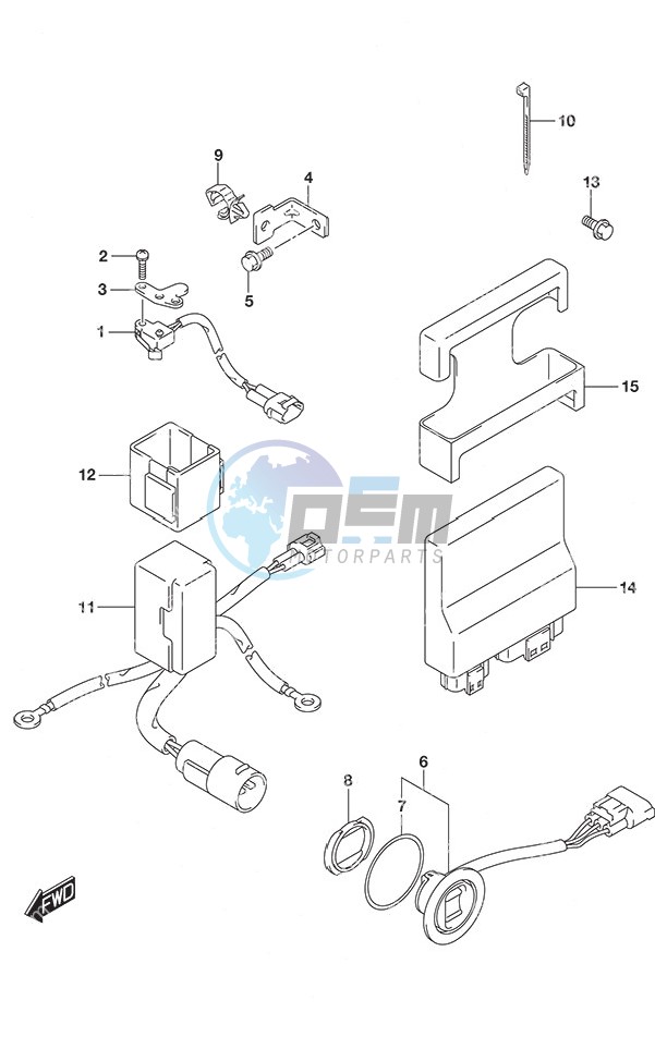 PTT Switch/Engine Control Unit