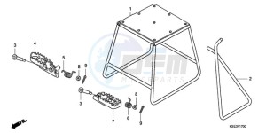 CRF150R9 Europe Direct - (ED) drawing STAND/STEP