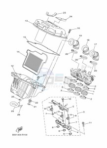 TRACER 900 MTT850 (B5CM) drawing INTAKE 2