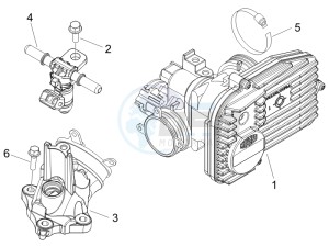 Nexus 250 e3 drawing Throttle body - Injector - Union pipe