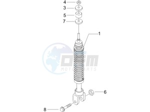 storm 50 drawing Rear suspension - Shock absorbers