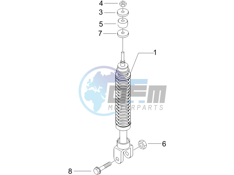 Rear suspension - Shock absorbers