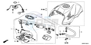 CB1000RAC drawing FUEL PUMP