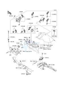 VN 1700 A [VULCAN 1700 VOYAGER] (9FA) A9FA drawing IGNITION SWITCH_LOCKS_REFLECTORS