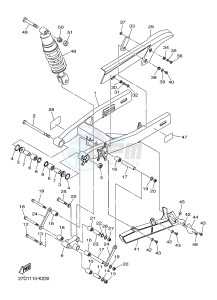 XVS1300CU XVS1300 CUSTOM XVS1300 CUSTOM (2SS4) drawing REAR ARM & SUSPENSION