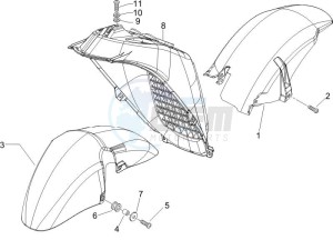 X9 125 Evolution powered drawing Wheel housing - Mudguard