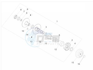 Sprint 50 2T (EMEA) drawing Driven pulley