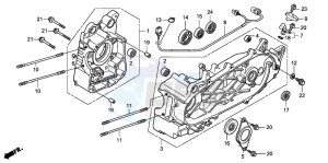 FES125A S-WING drawing CRANKCASE (FES1253-5)(FES1503-5)