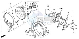 CB1300SA CB1300SUPERBOLD'OR drawing HEADLIGHT (2)