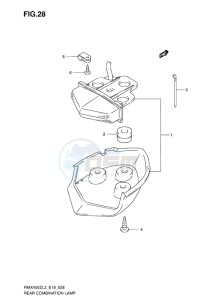 RMX450 drawing REAR COMBINATION LAMP