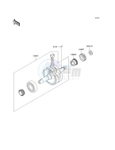 BR 125 B [WIND 125] (B2) B2 drawing CRANKSHAFT